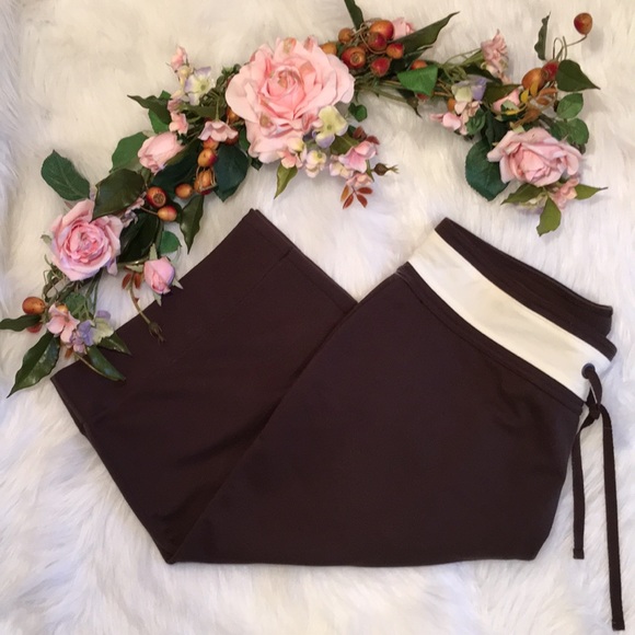 SB Active Pants & Jumpsuits Sb Active Wide Leg Brown Capris Size L